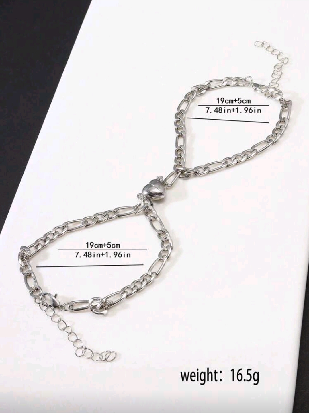 PULSERA DE CORAZON IMANTADO METAL  P23